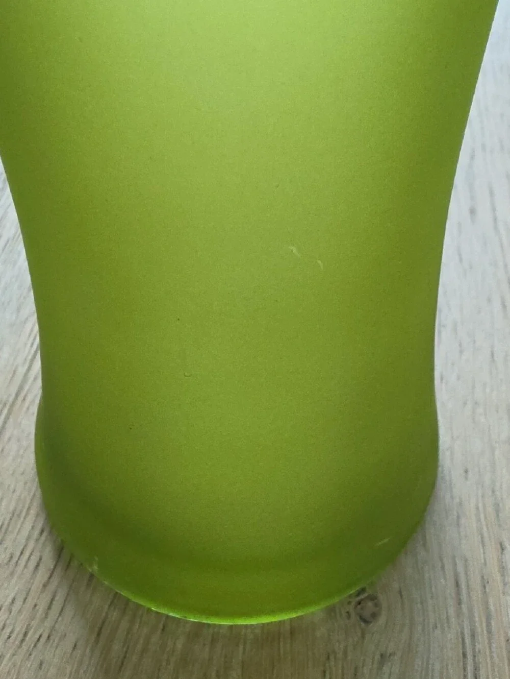 Green Frosted Glass Vase